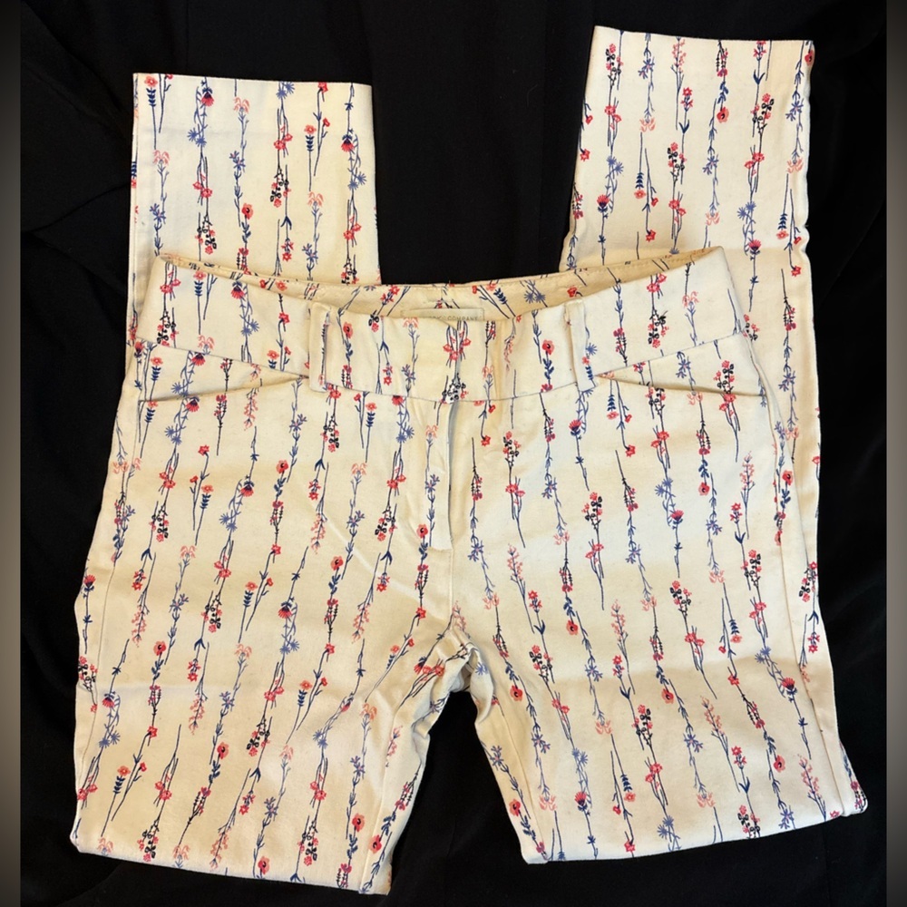 New York & Company Floral Slacks